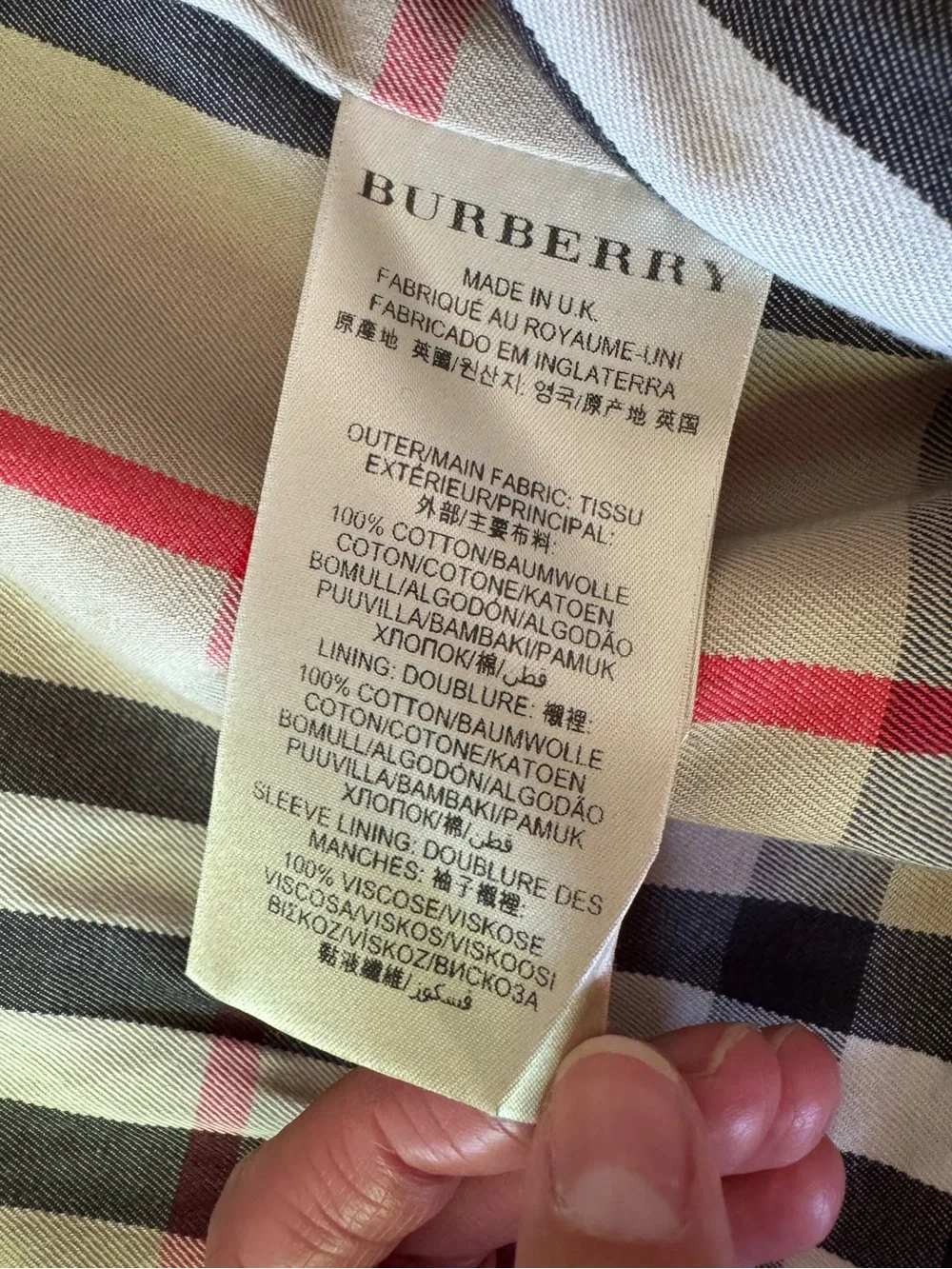 Burberry Mid-Length Cotton Gabardine Trench Coat - Picture 9 of 13